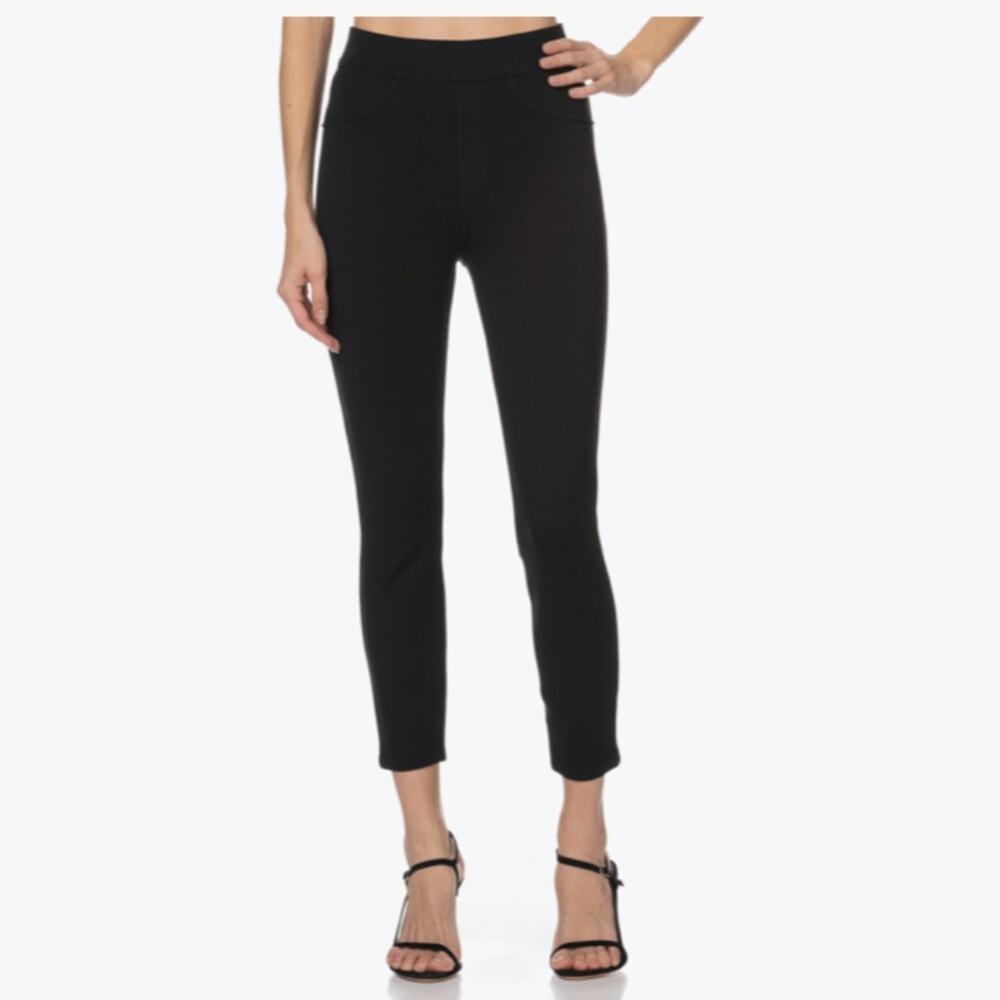 Spanx Perfect Ponte 4-pocket Leggings In Black Small